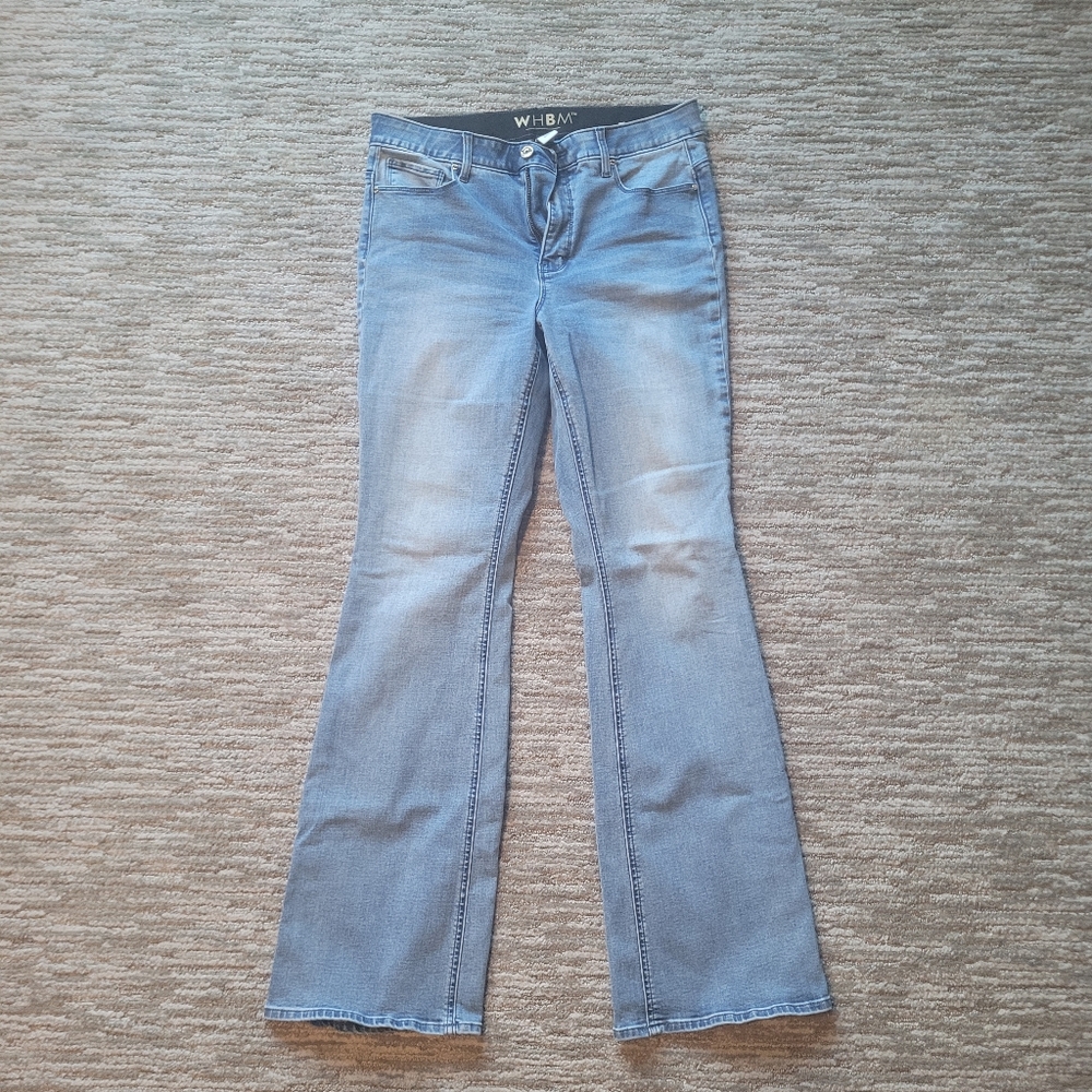 White House Black Market Light Blue Flare Jeans